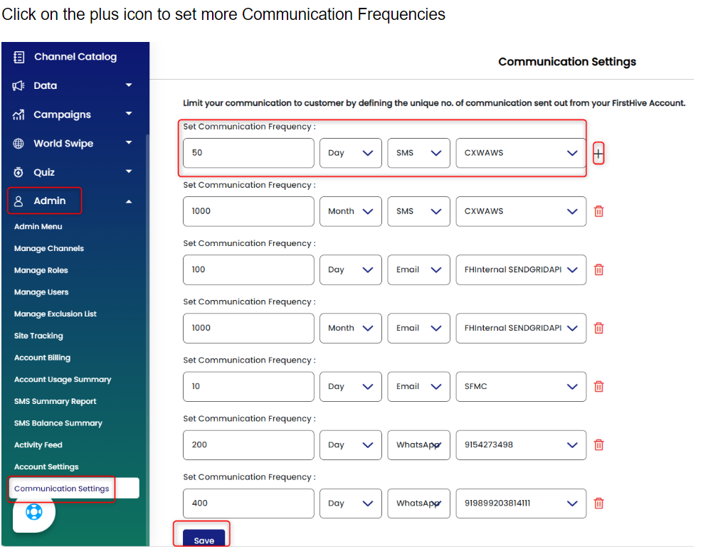 FH Communication Threshold